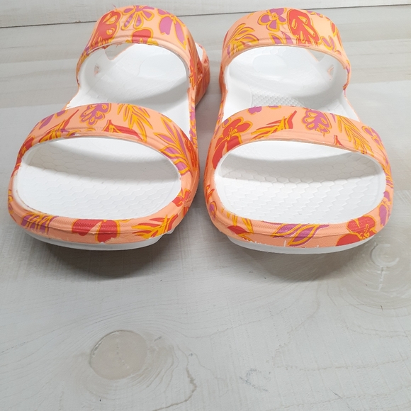 *SOLD*Spenco Floral Fusion Women's Slide Sandals Size 10 Wide - Picture 3 of 10